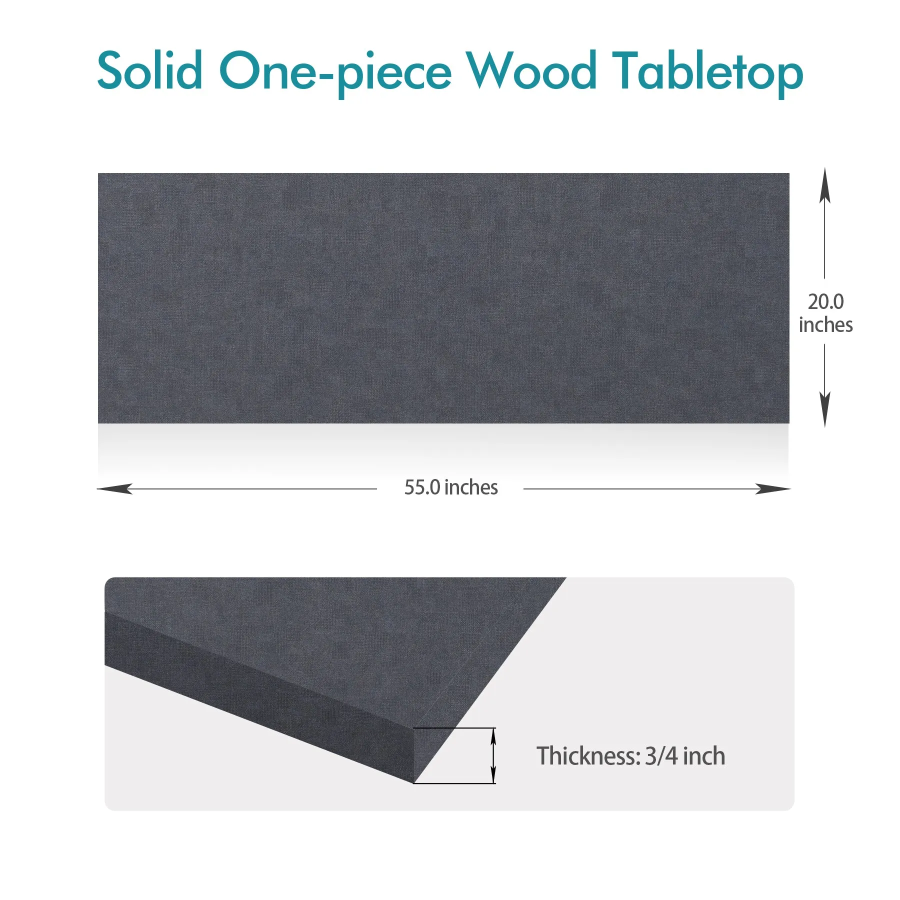 KABOON Universal Tabletop--Grayish Blue