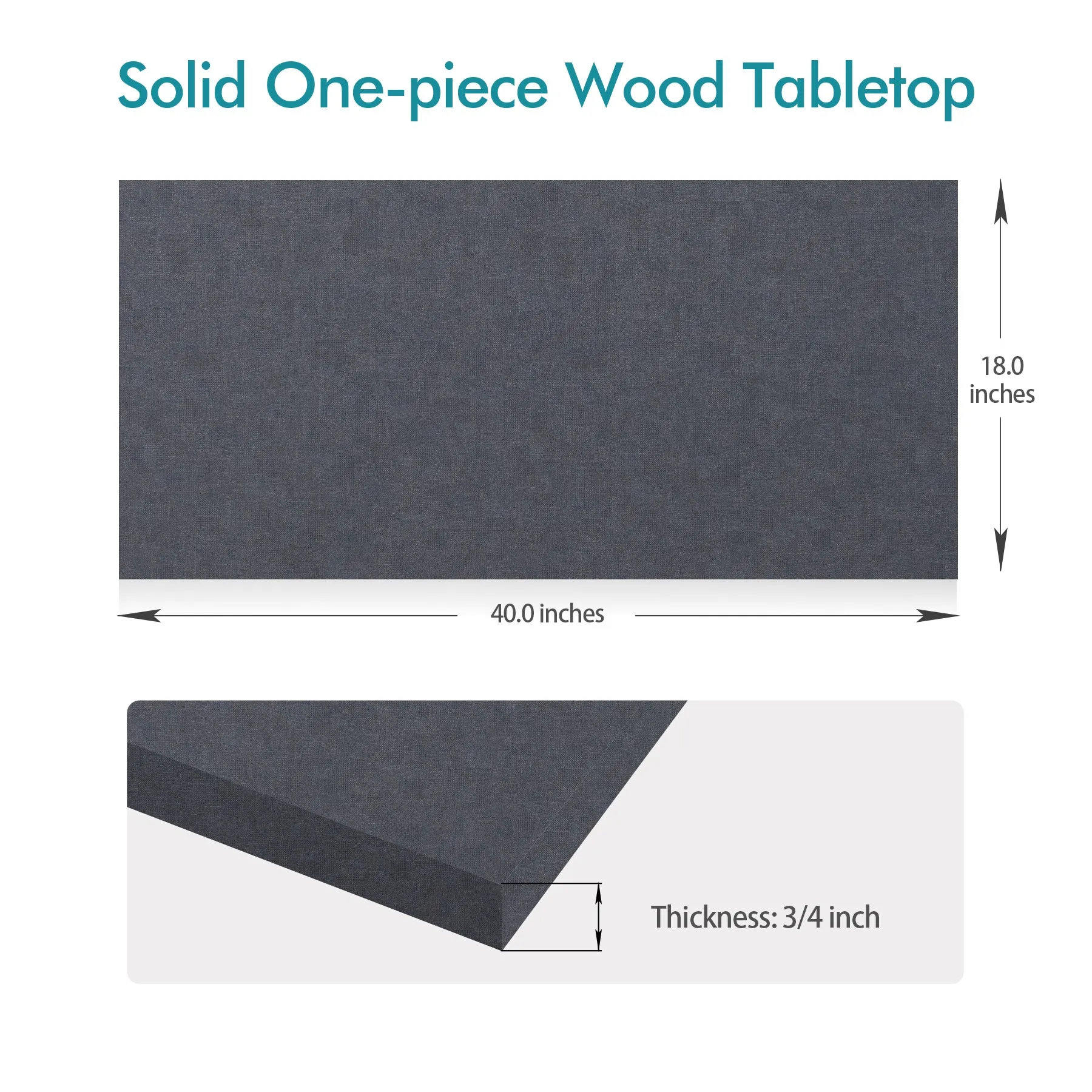 KABOON Universal Tabletop--Grayish Blue