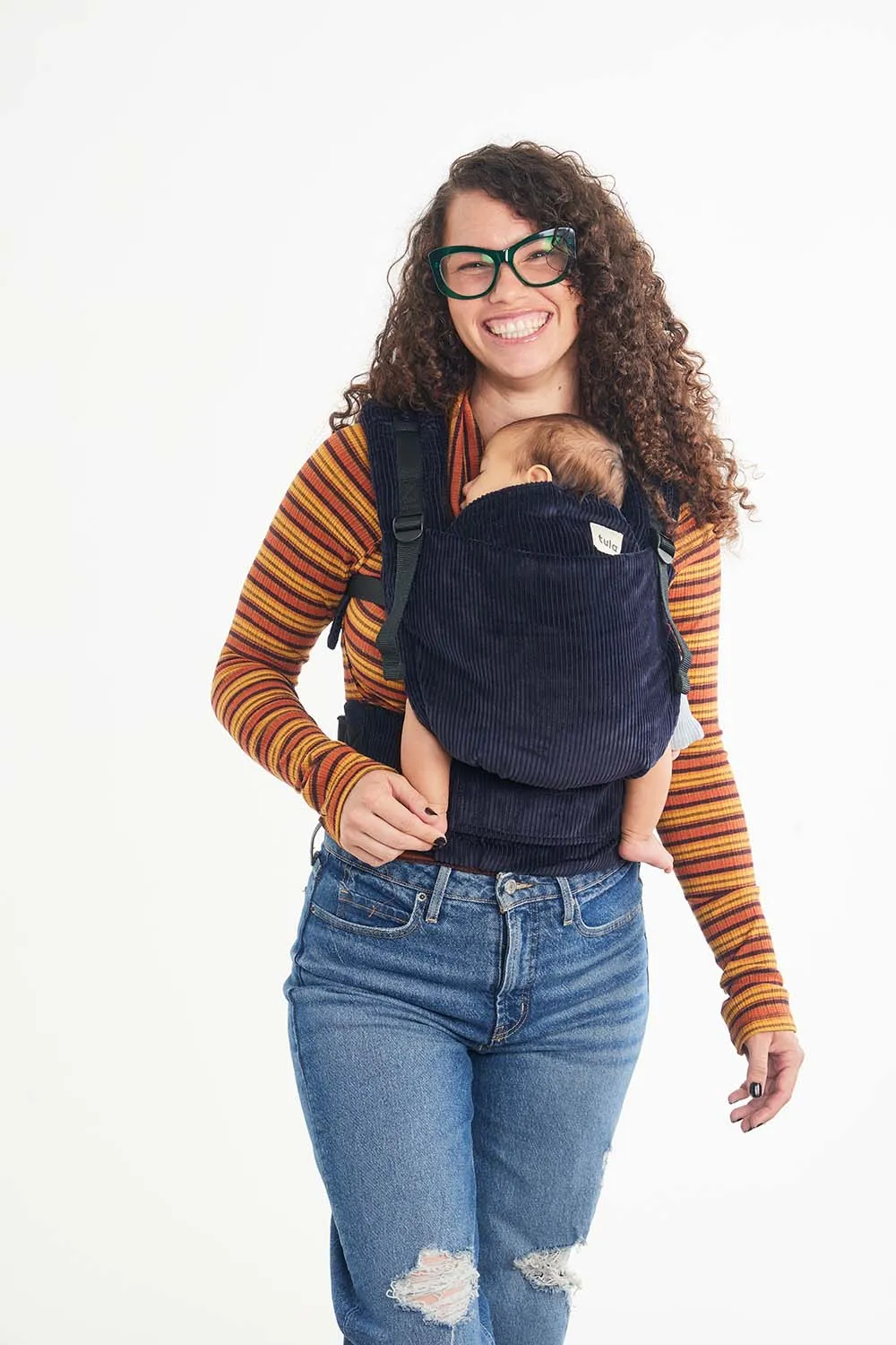 Midnight Blue - Corduroy Free-to-Grow Baby Carrier