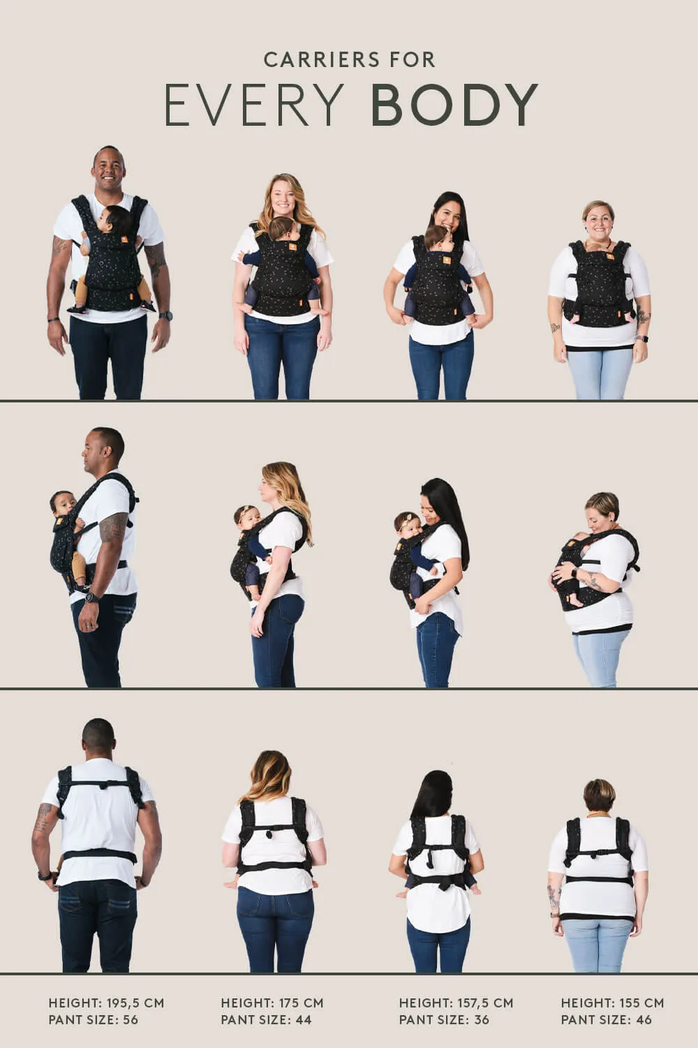 Midnight Blue - Corduroy Free-to-Grow Baby Carrier