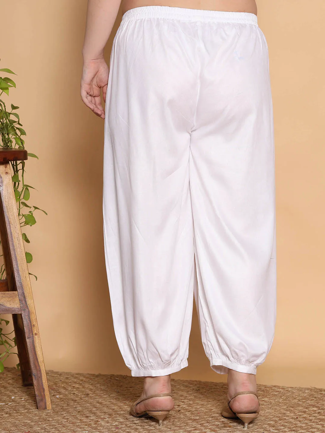 MilkyWhite Rayon Balloon Salwar