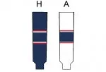 Modelline Columbus Blue Jackets Away White Knit Ice Hockey Socks