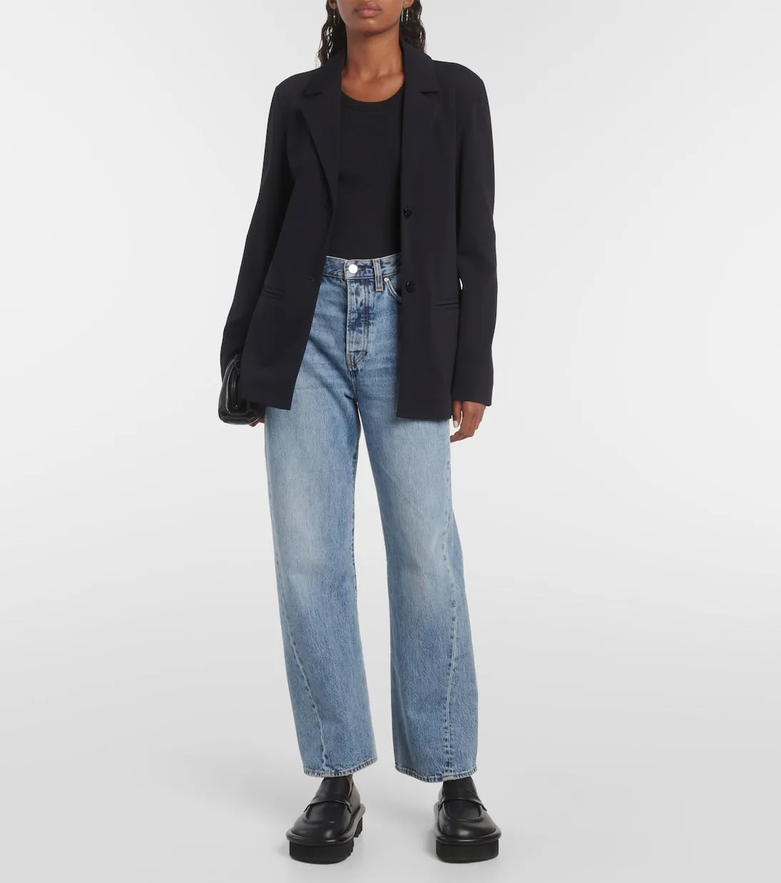 Mogador Max Mara single breasted jacket, blue