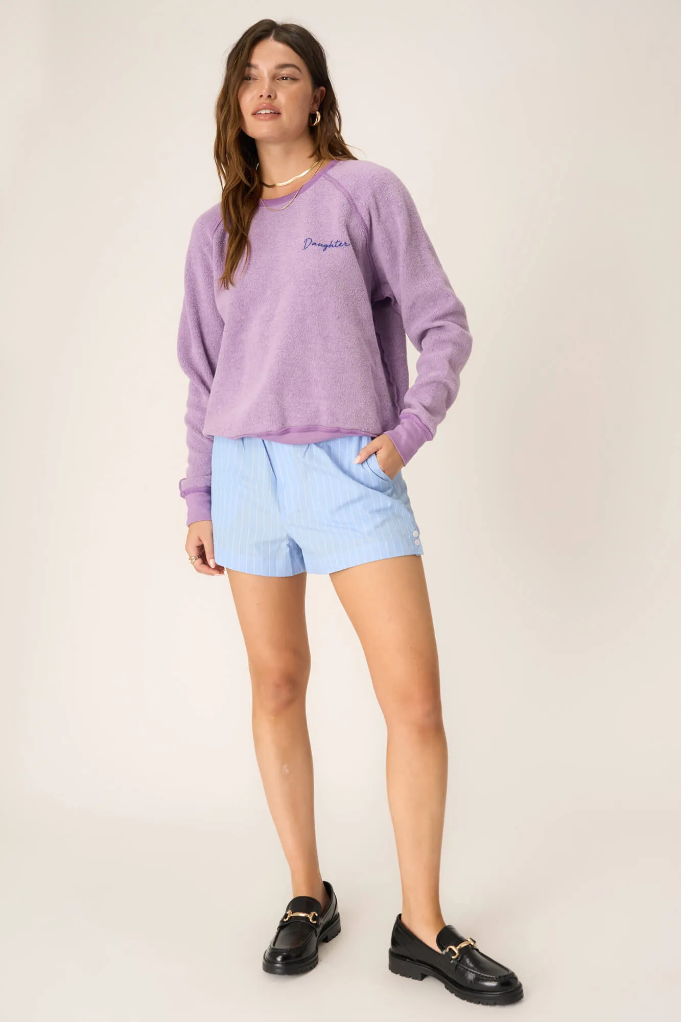 Mommy/Daughter Reversible Sweatshirt - Blooming Lilac