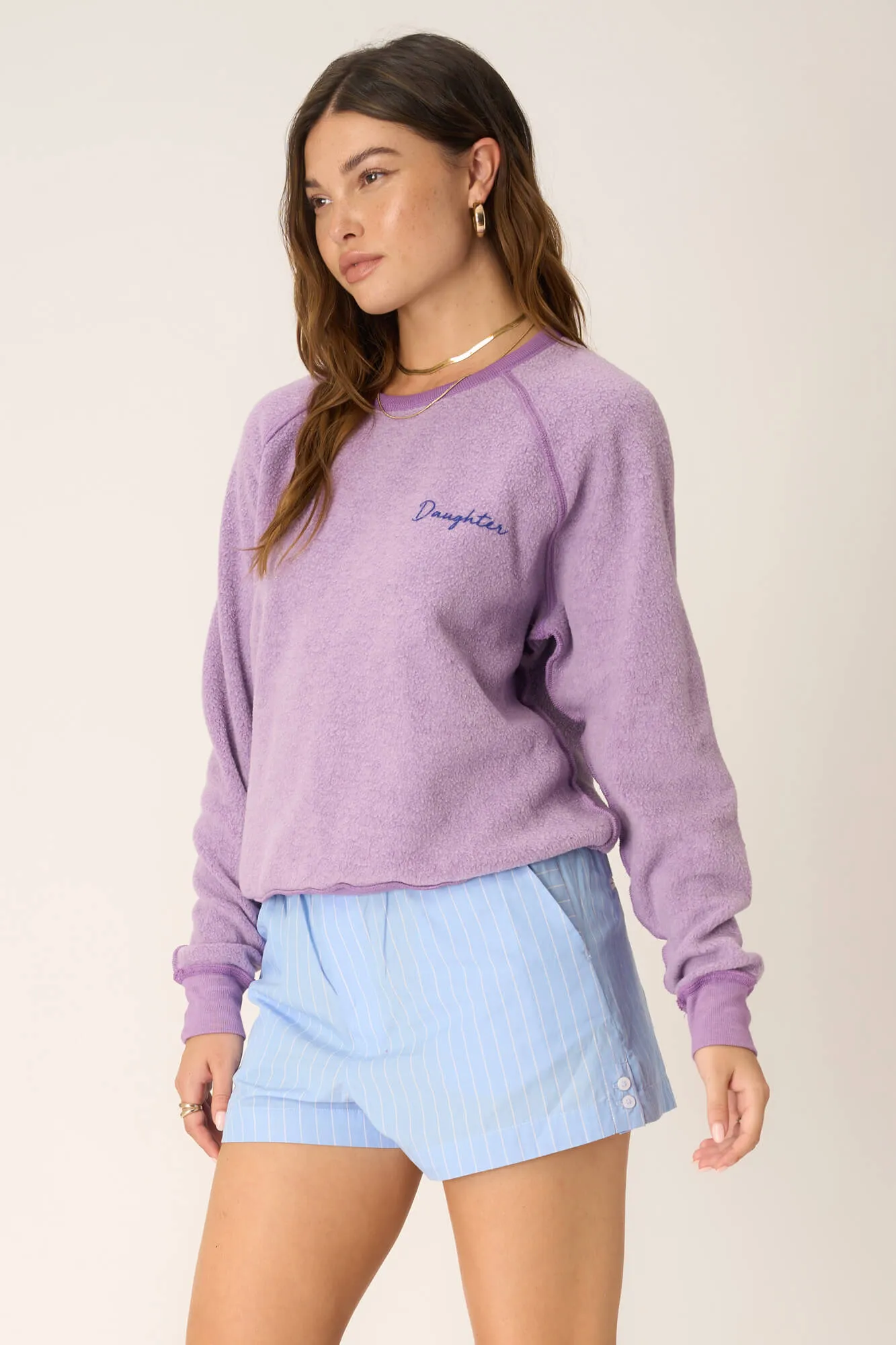 Mommy/Daughter Reversible Sweatshirt - Blooming Lilac