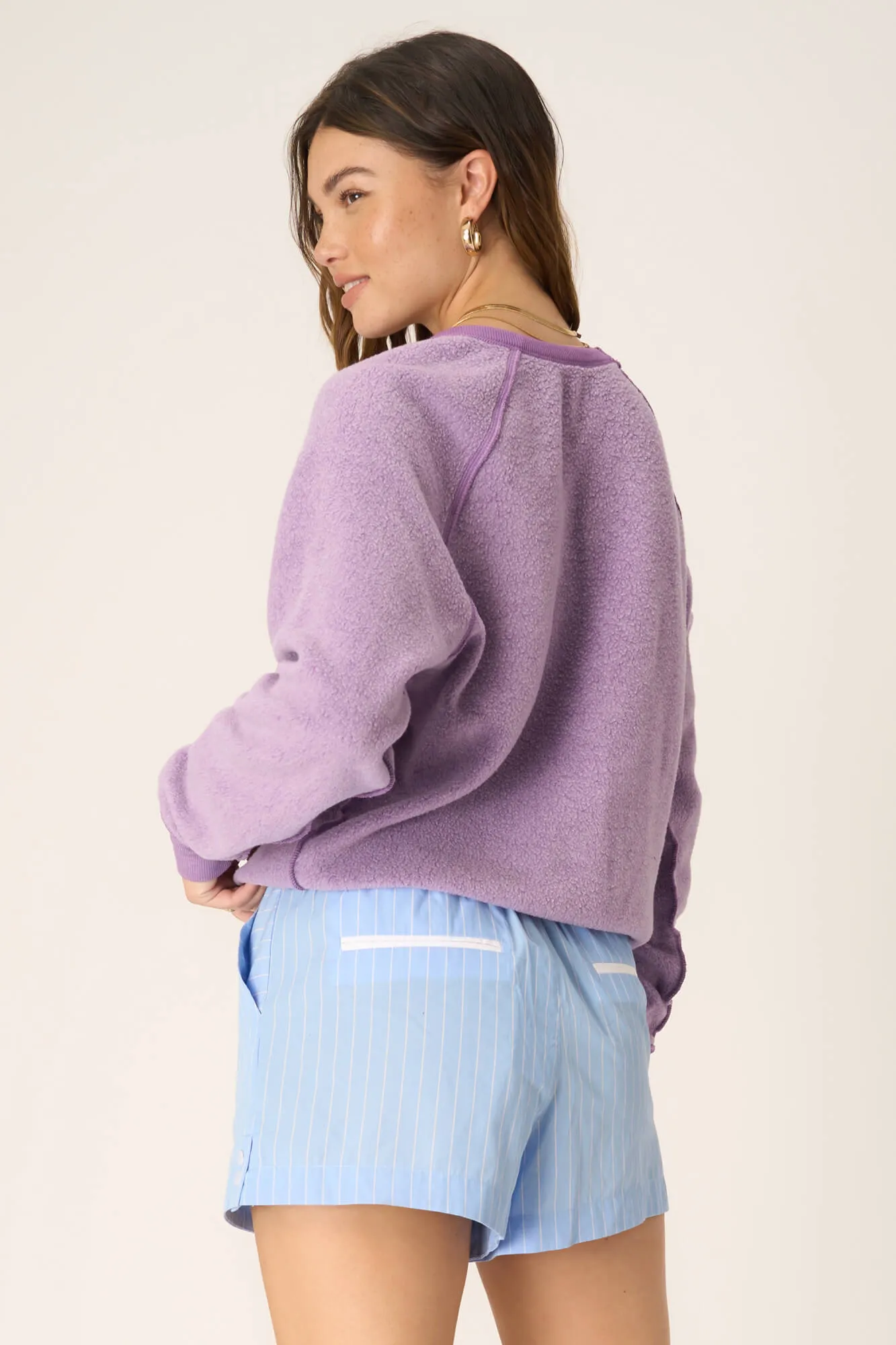 Mommy/Daughter Reversible Sweatshirt - Blooming Lilac