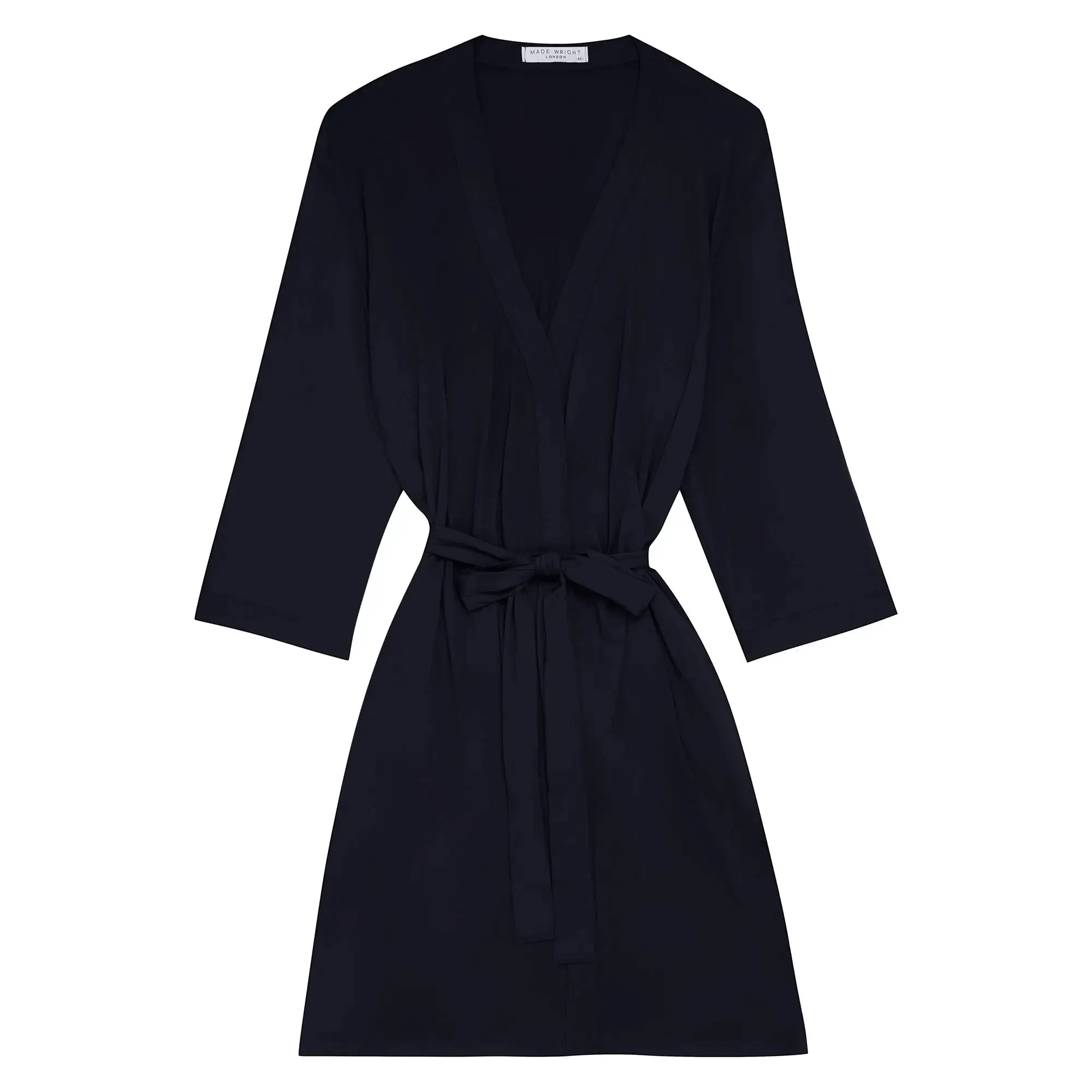 Navy Drape Bamboo Women's Robe