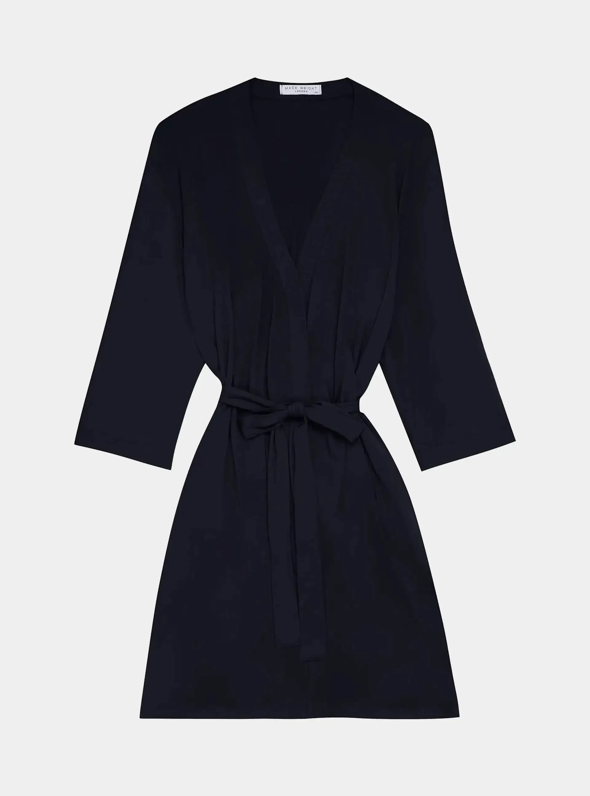 Navy Drape Bamboo Women's Robe
