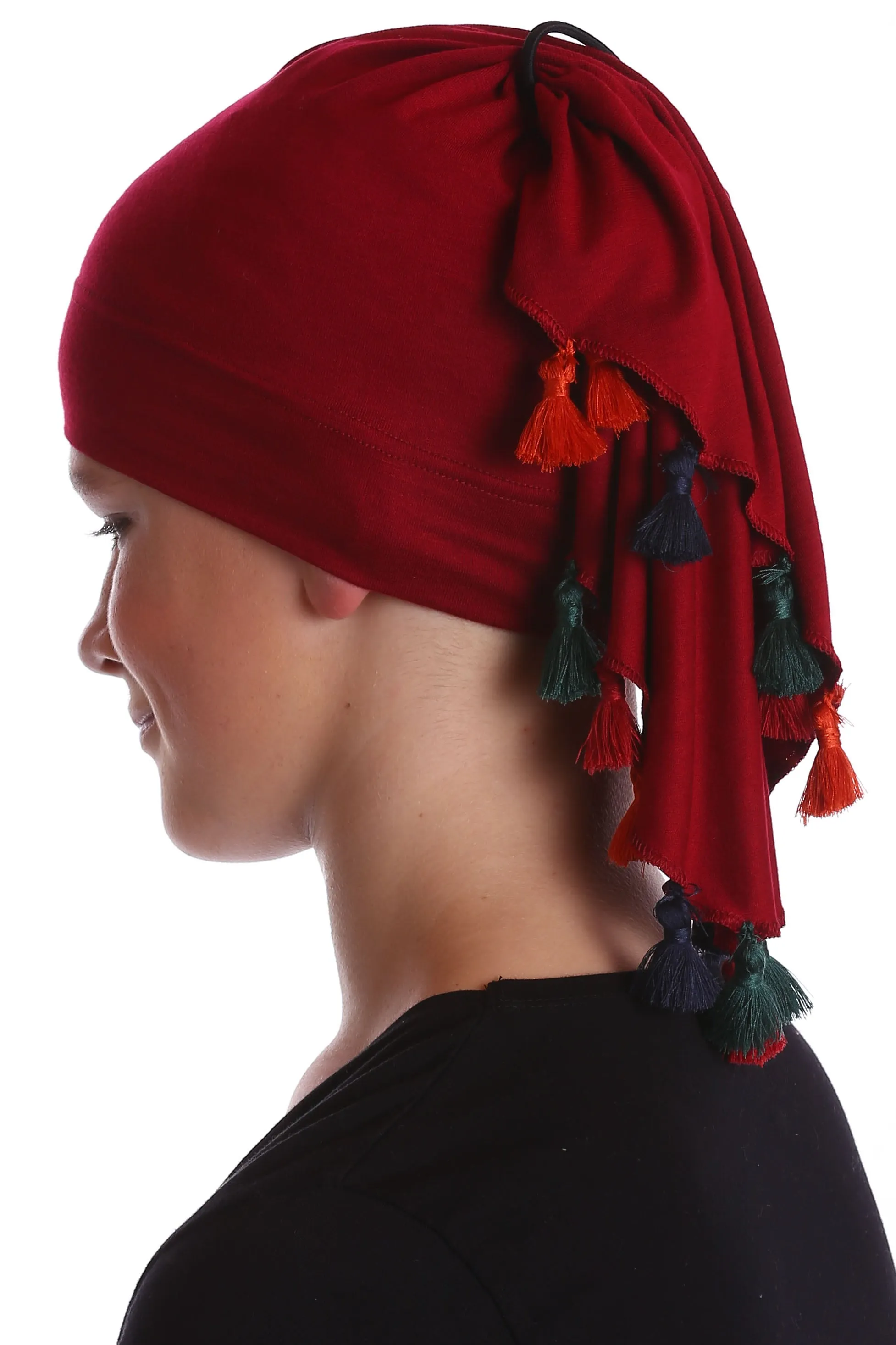 No Tie Bandana for Youth with Tassels