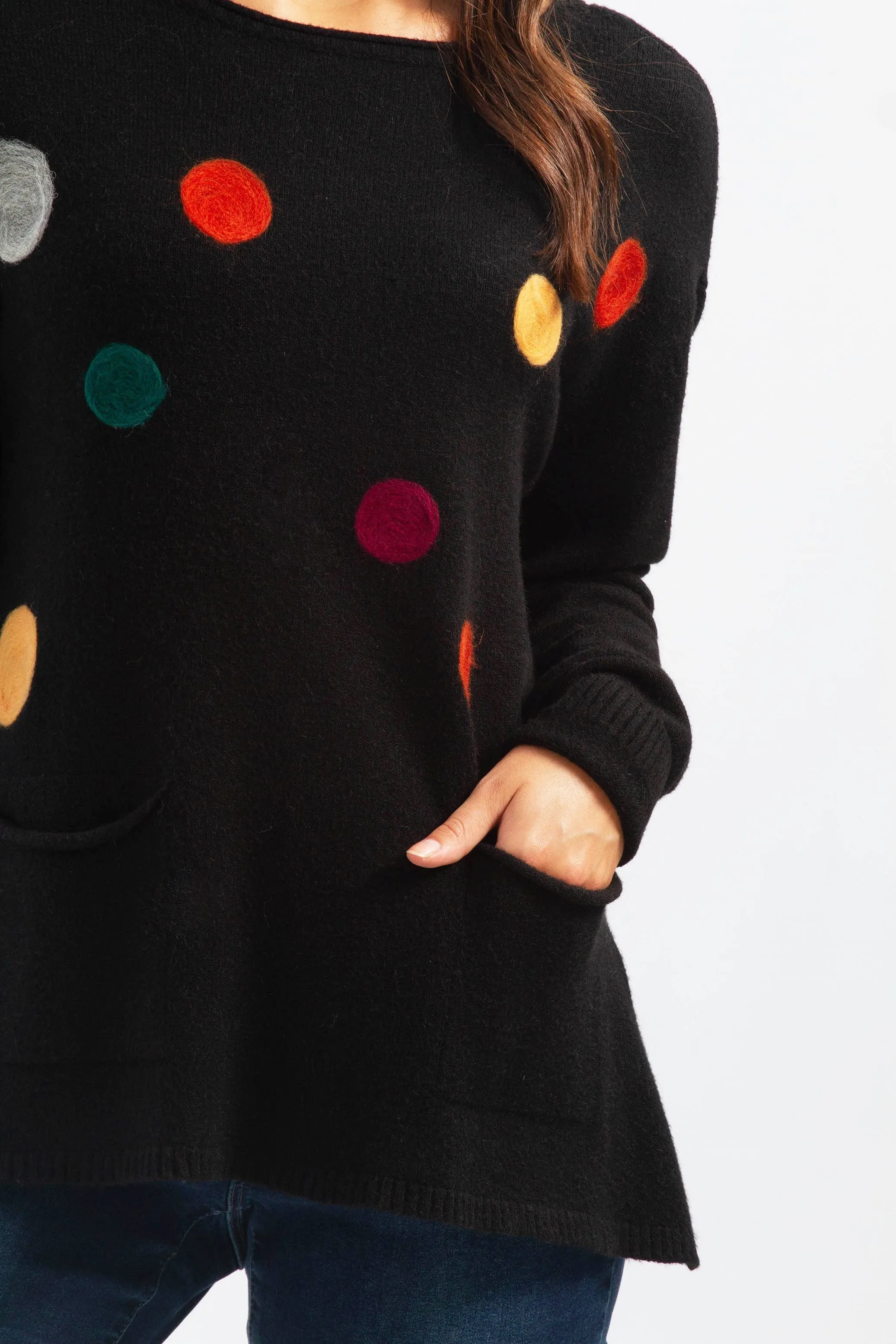 POLKA DOT SWEATER