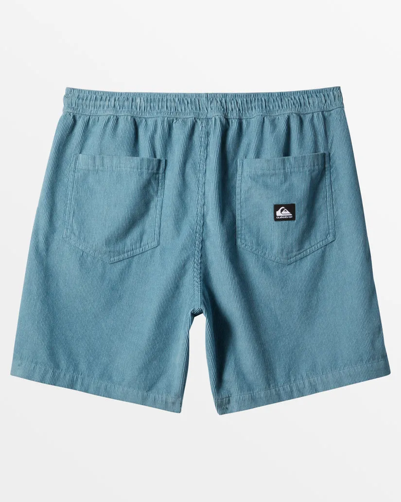 Quiksilver Taxer Corduroy Shorts - BLUE SHADOW