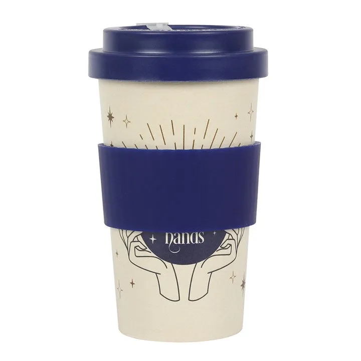 "Fortune Teller" Blue And Ivory Reusable Travel Mug
