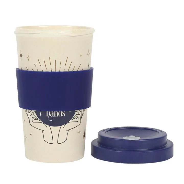 "Fortune Teller" Blue And Ivory Reusable Travel Mug