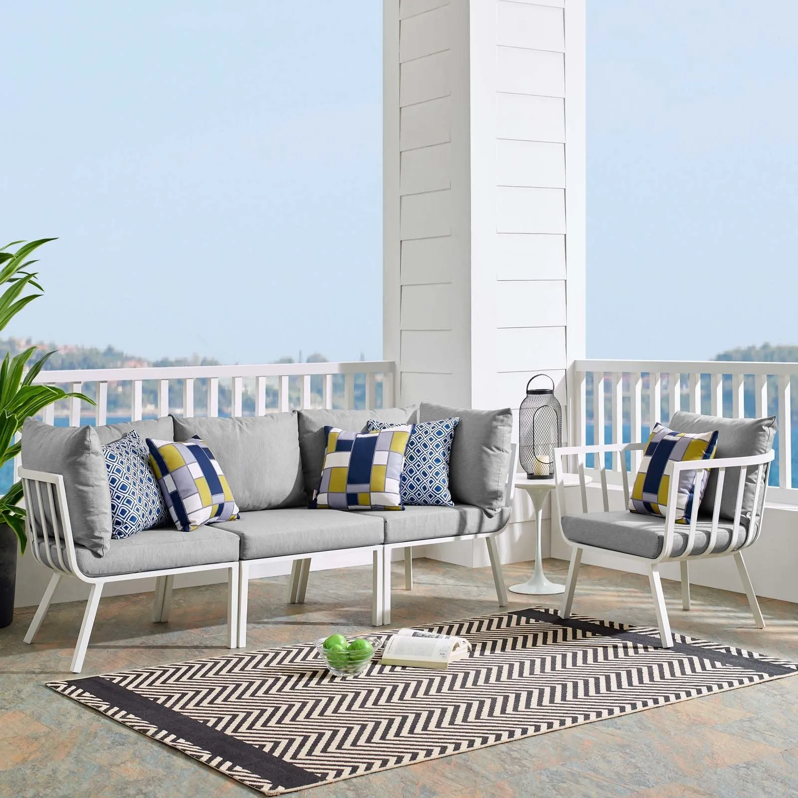 Riverside Outdoor Patio Aluminum Set