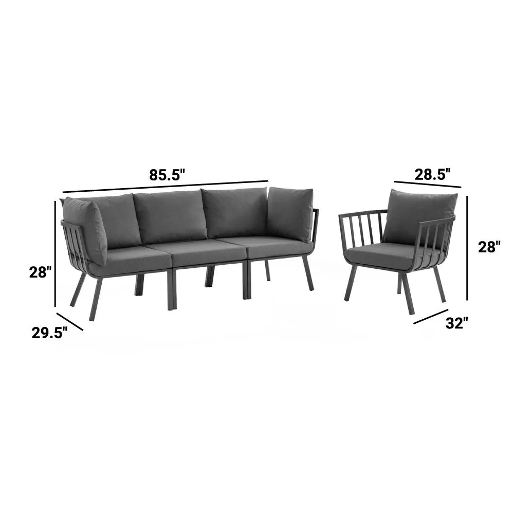 Riverside Outdoor Patio Aluminum Set