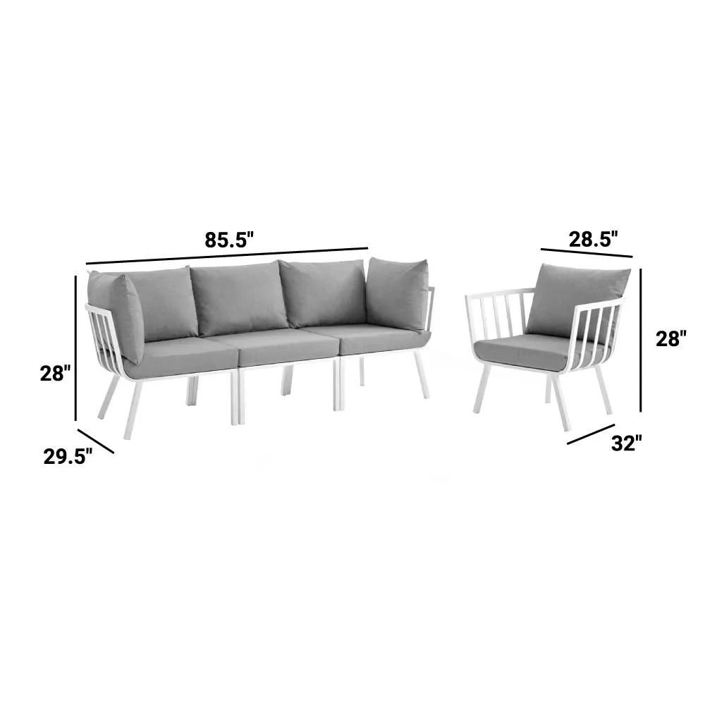 Riverside Outdoor Patio Aluminum Set