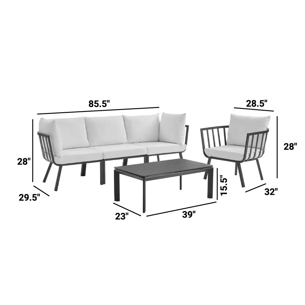 Riverside Outdoor Patio Aluminum Set