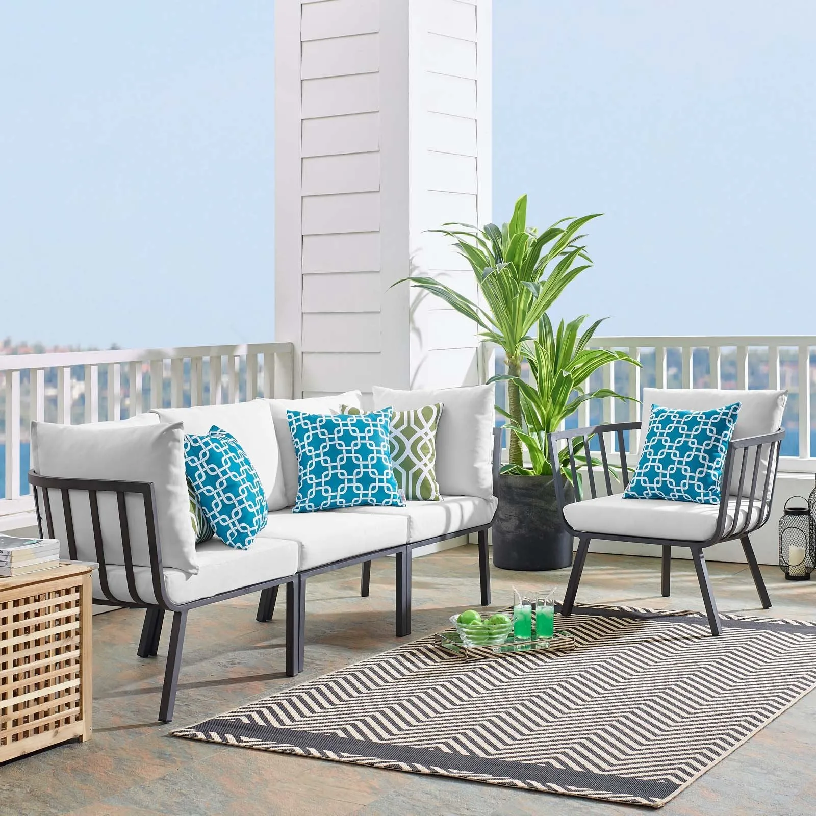 Riverside Outdoor Patio Aluminum Set