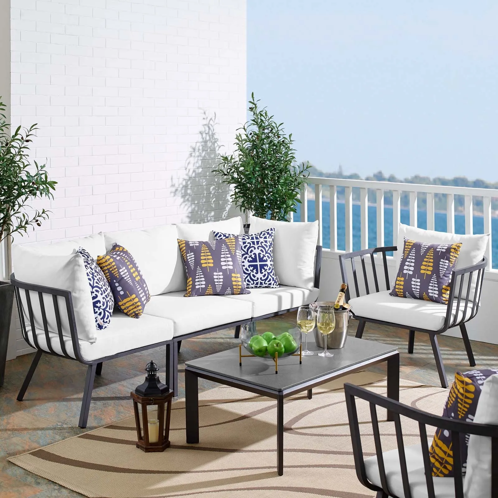 Riverside Outdoor Patio Aluminum Set