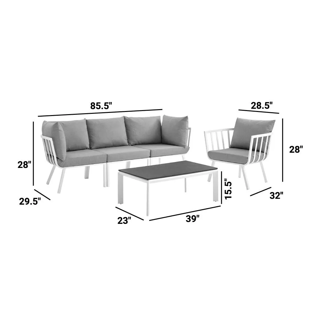 Riverside Outdoor Patio Aluminum Set