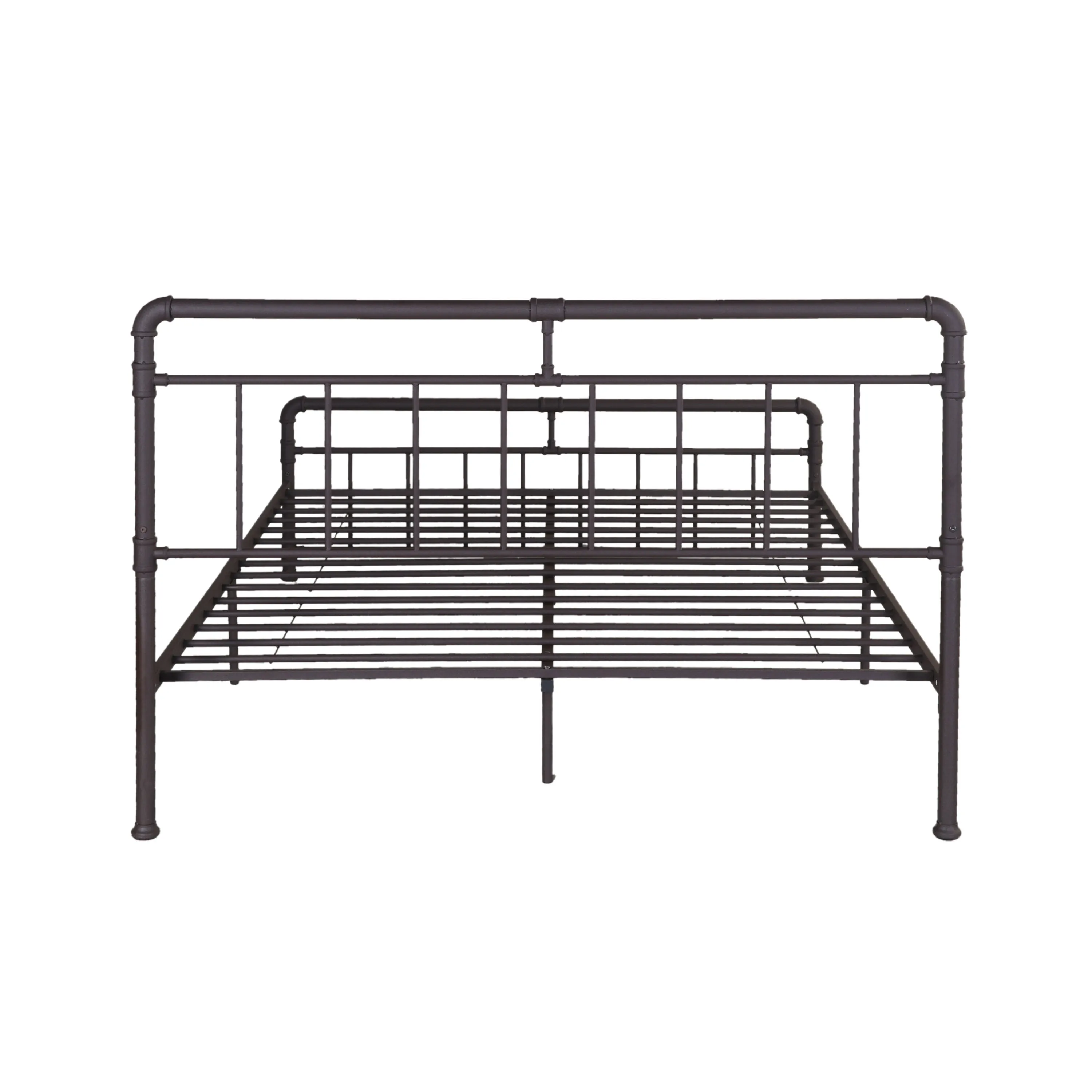 Sally Queen-Size Iron Bed Frame, Minimal, Industrial