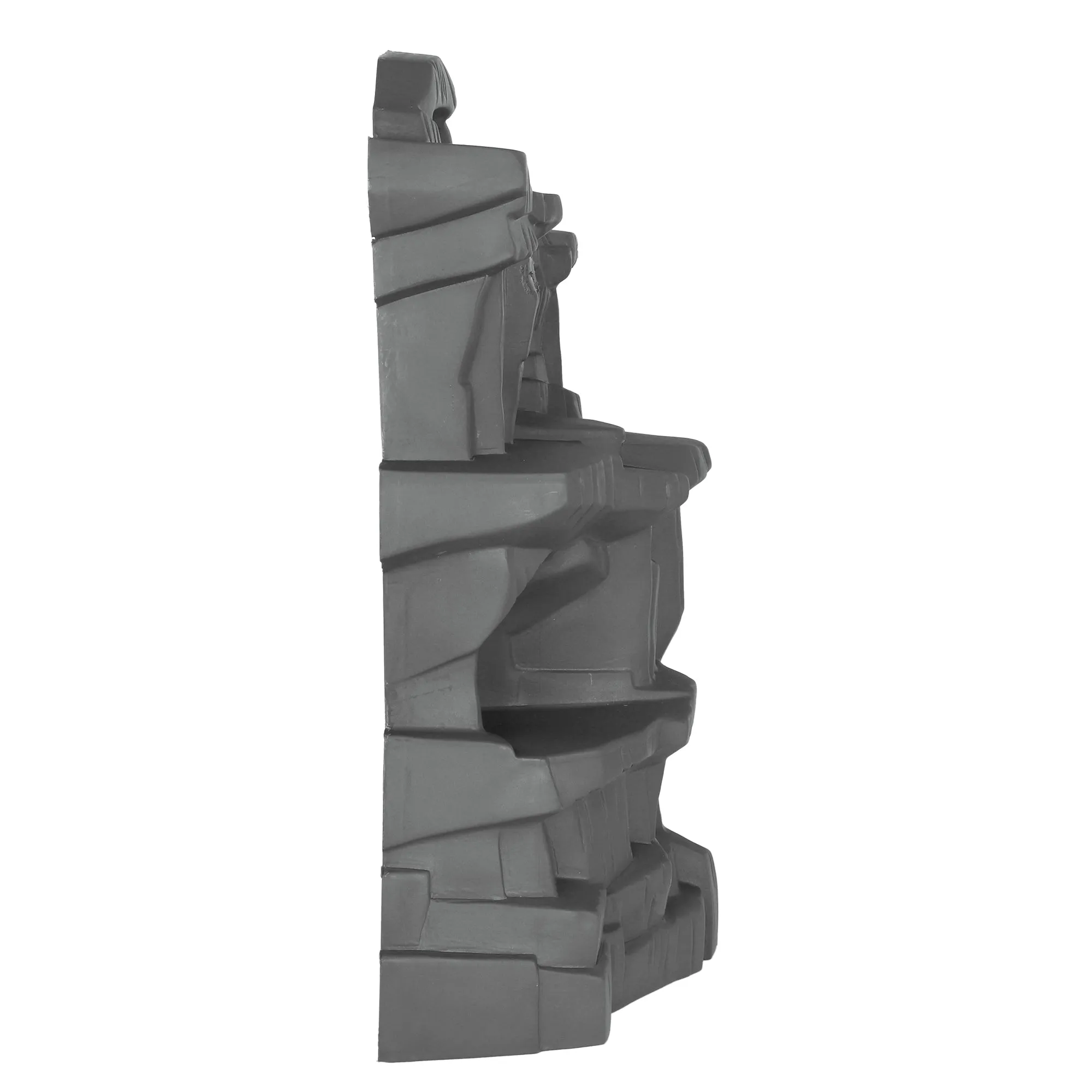 TimMee Battle Mountain Scenery - Dark Gray Figure Display & Play Terrain US Made