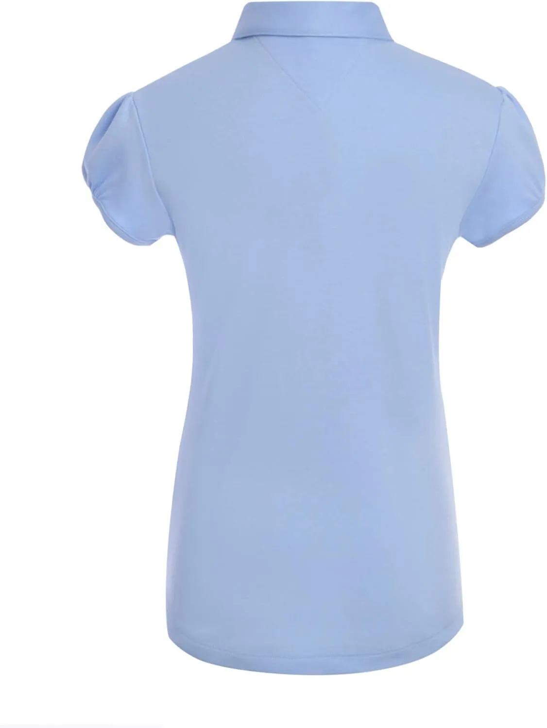 Tommy Hilfiger Boy's Short Sleeve Interlock Peter Pan Collar Girls Polo Shirt