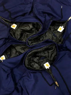 Vintage Carhartt Rework Style Blue Hoodies All Sizes - 15 pcs