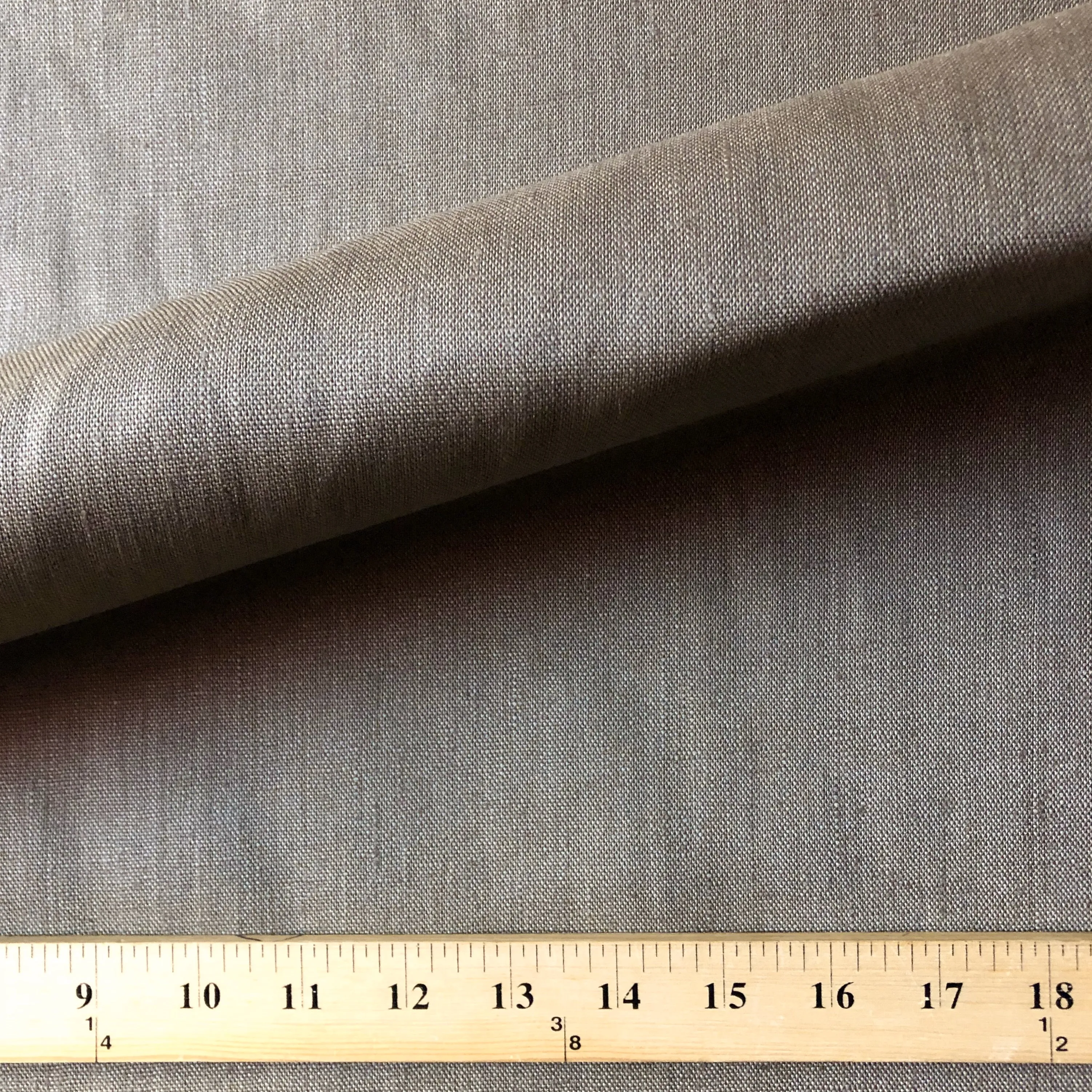 Warm Taupe Oxford Solid Canvas Upholstery Fabric 54"
