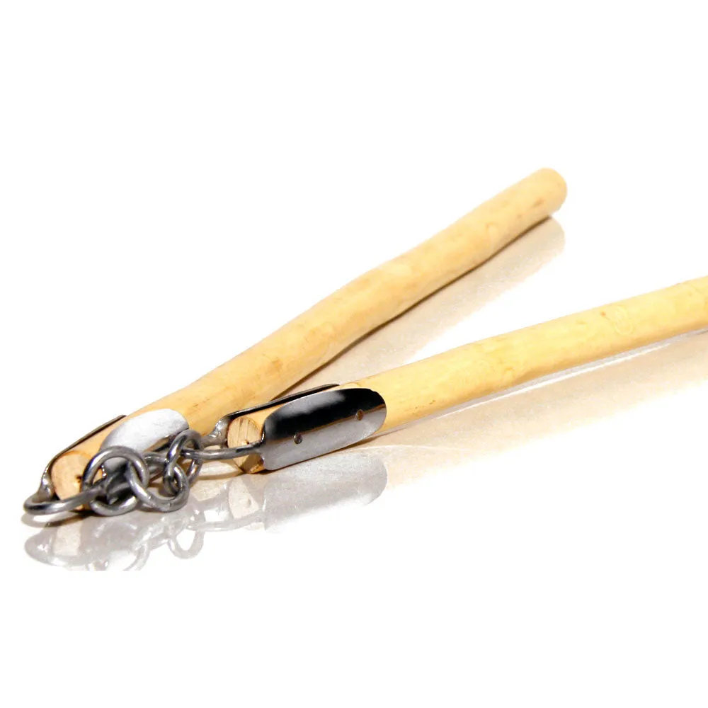 White Waxwood 3-Section Staff