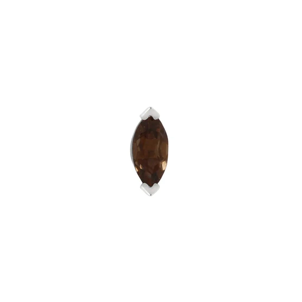 Zuri - Smoky Quartz - Threadless End